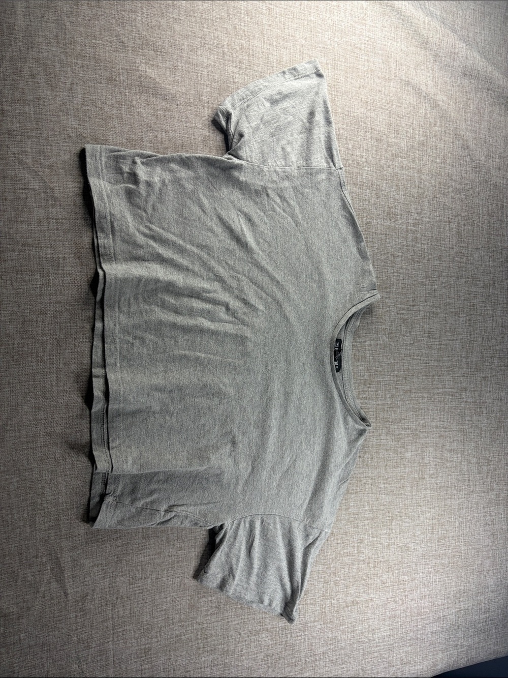 Essentials Women’s Cropped Tee - Heather Gray | size L - Picture 2 of 5